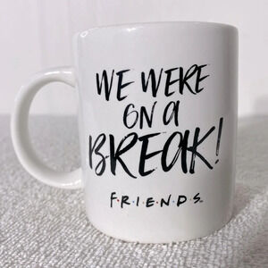 Modern Gourmet Foods Stoneware FRIENDS We Were On A Break Mug  Coffee Cup